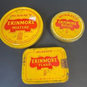 Three Erinmore Flake Tins